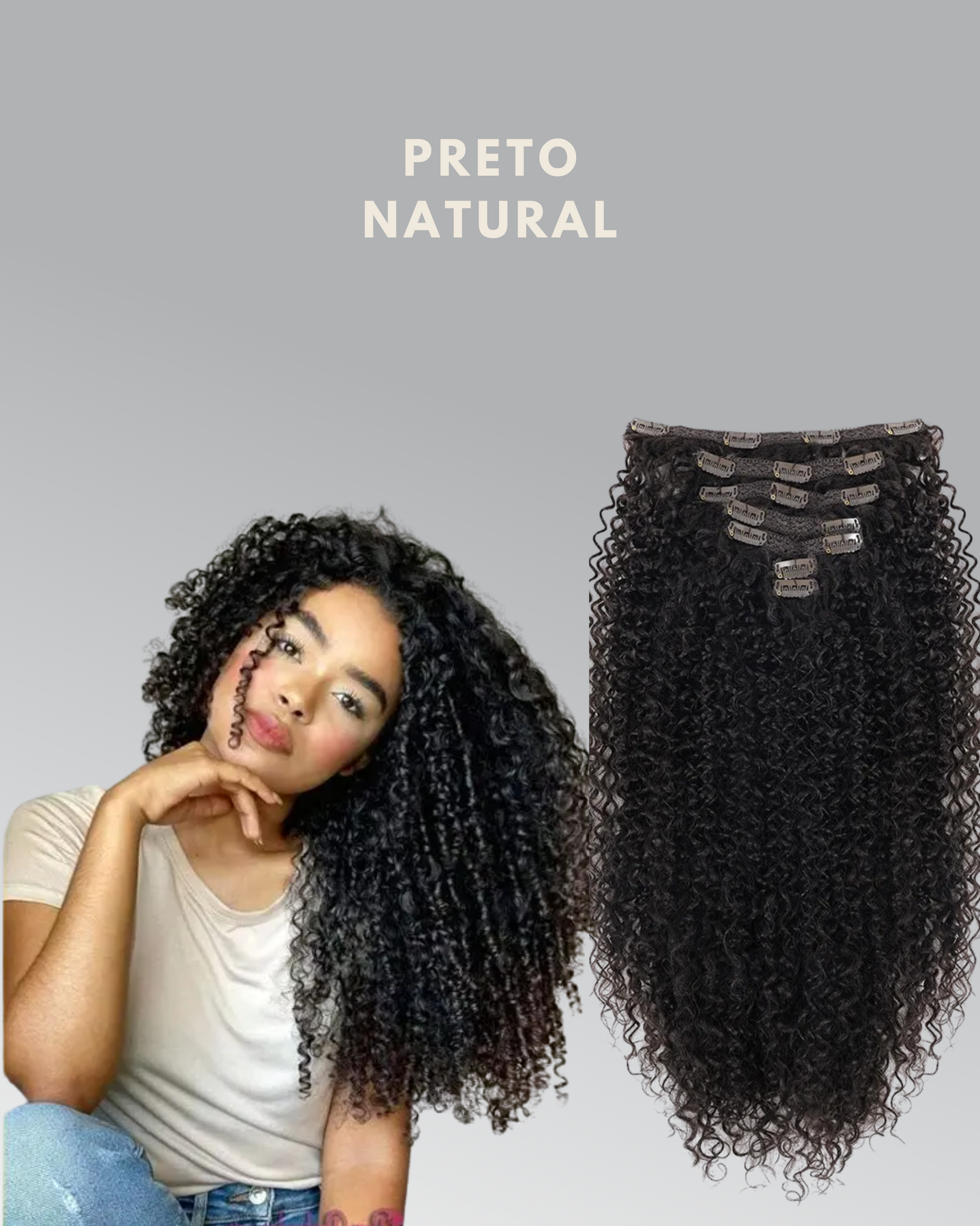 Clip-In Curly Fio BioHumanizado™ | 7 telas