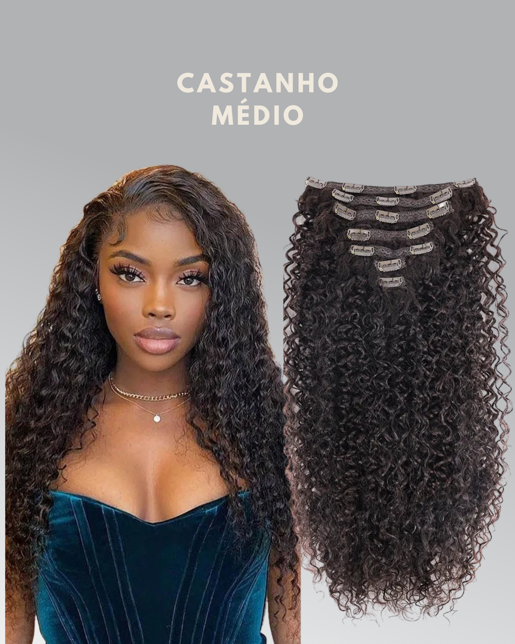 Clip-In Curly Fio BioHumanizado™ | 7 telas
