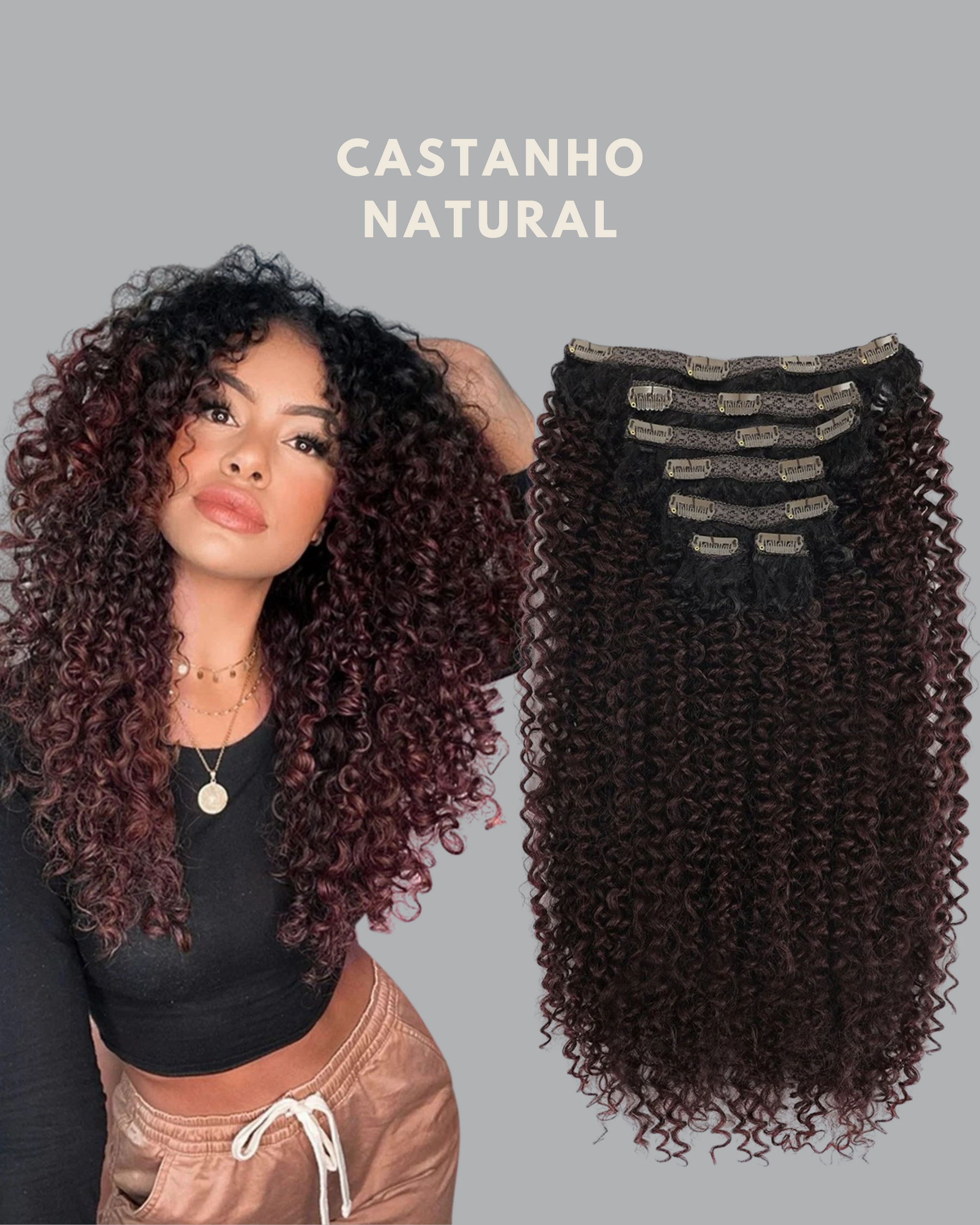 Clip-In Curly Fio BioHumanizado™ | 7 telas