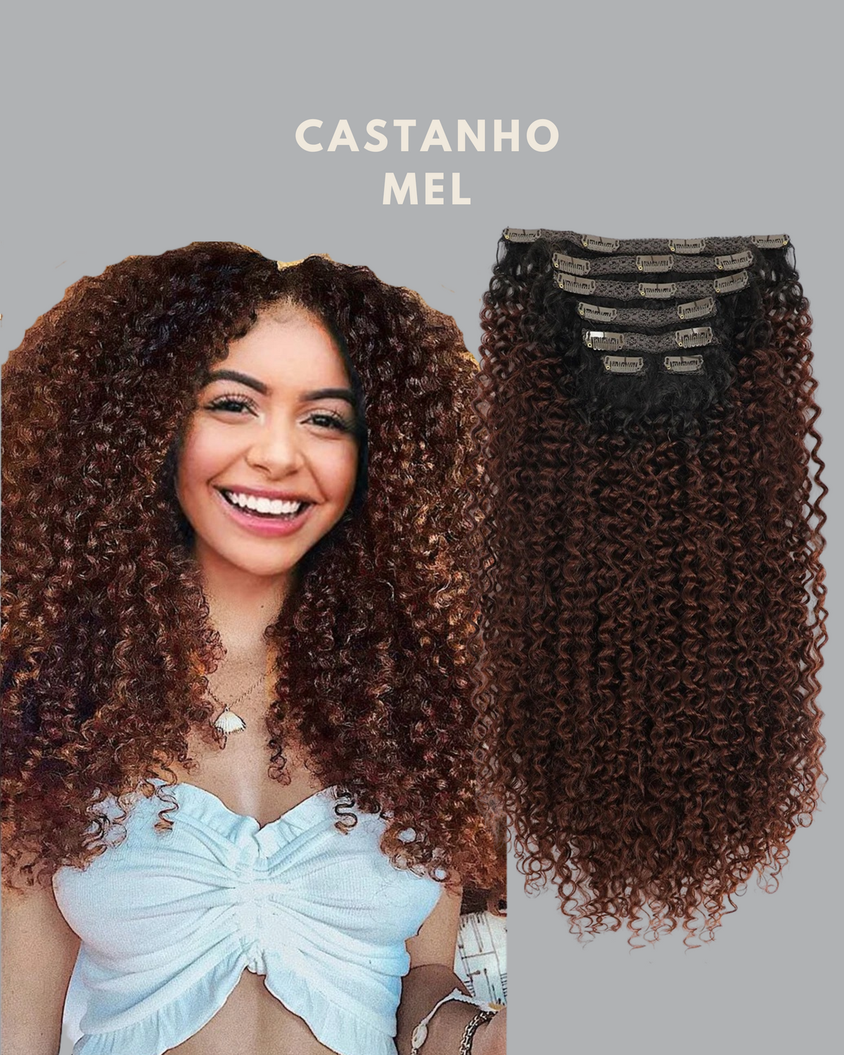 Clip-In Curly Fio BioHumanizado™ | 7 telas